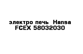 электро печь  Hansa FCEX 58032030